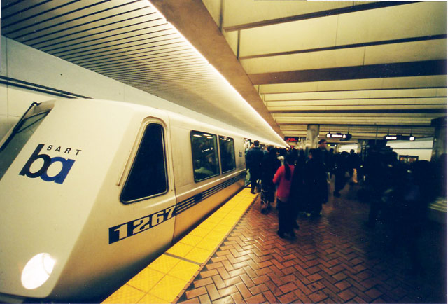 Long Pointy BART train &copy; Dennis Mojado