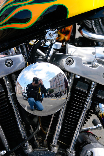Flames and V-Twin Chrome &copy; Dennis Mojado