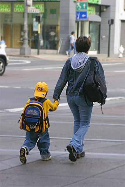 SF Mother and son &copy; Dennis Mojado