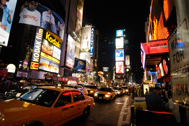 Times Square at Night &copy; Dennis Mojado